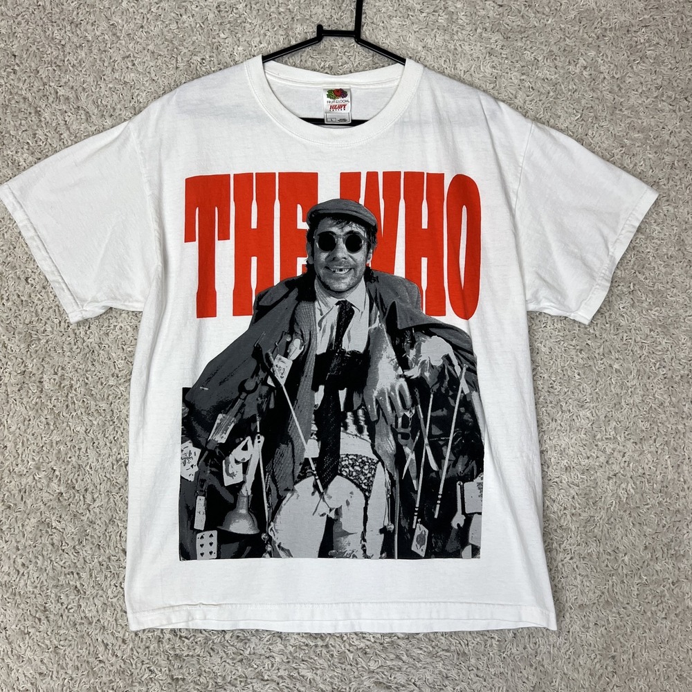Vintage The Who Shirt Mens Large Band Rock‎ Graphic Tee 90s Fruit of the Loom
